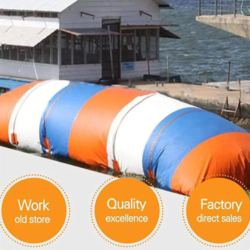 ,10 * 23ft/3 * 7m,Inflatable Water Launch Catapult with Air Pump, Floating Lake Jumping Pillow Pad, Inflatable Air Blob Game Cushion for Water Park, Outdoor Summer Water Sport Toy